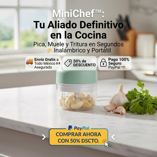 MiniChef™ - Mini Procesador de Alimentos Inalámbrico Portátil